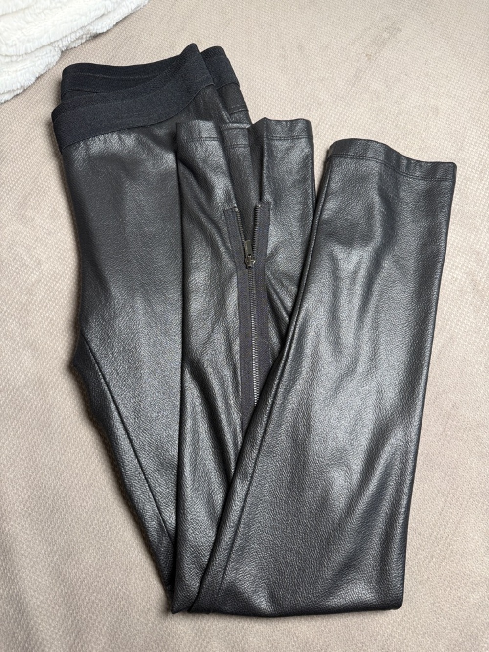BCBGMaxAzria Black Faux Leather Leggings